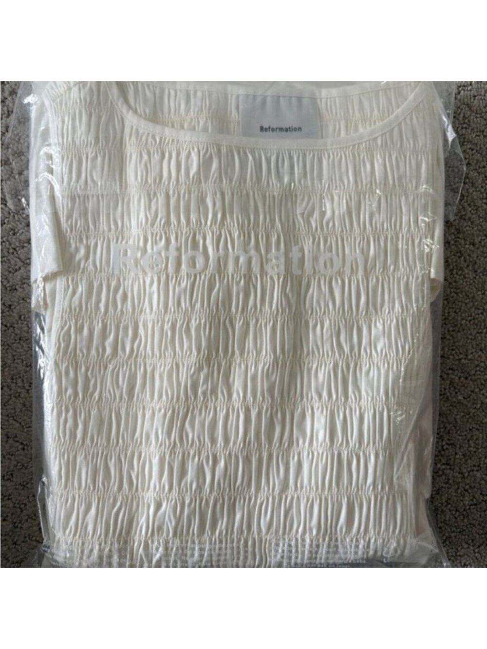 NEW Reformation Laguna Two Piece Matching Midi Skirt Set White | US 4 UK 8 - Picture 15 of 15